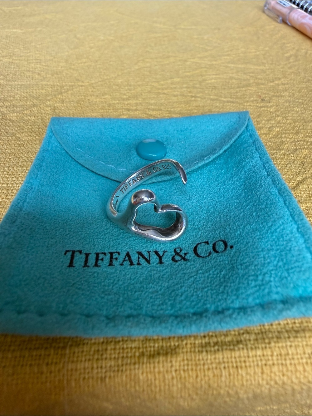 Tiffany & Co. Vintage Elsa Peretti Open Heart Sterling Silver Ring